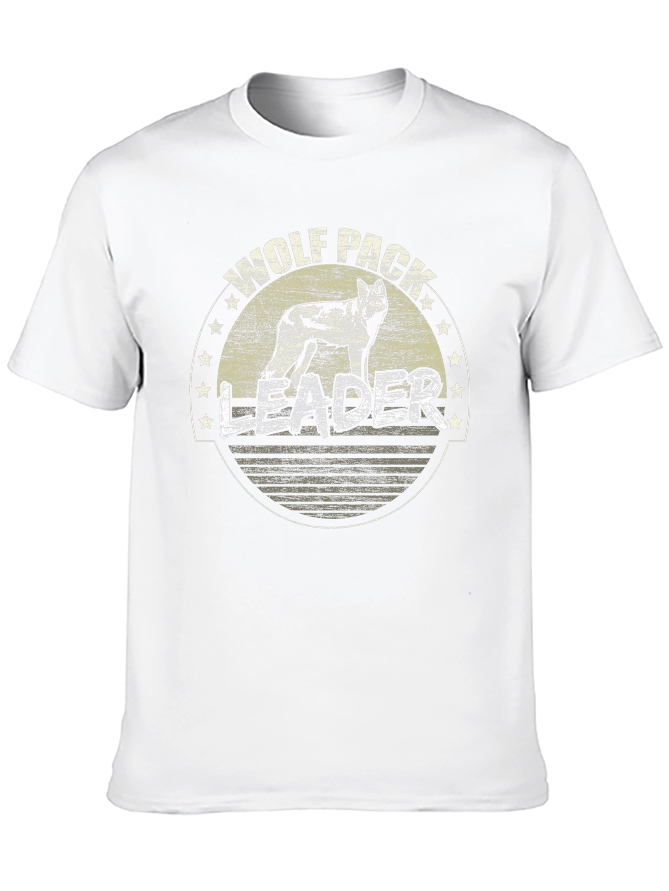 Wolf Pack Leader Black Graphic Tee