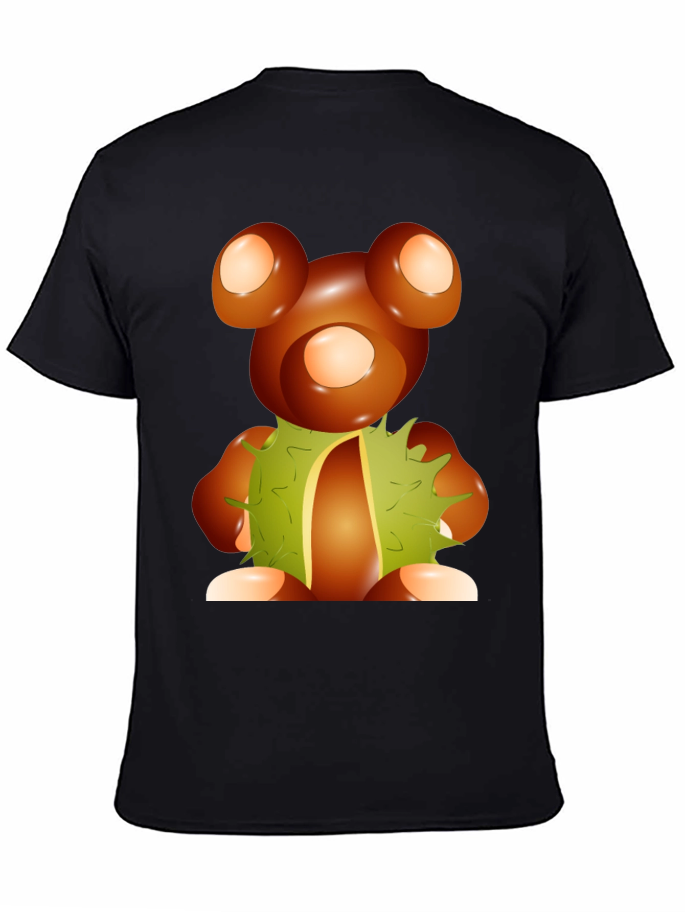 Chestnut Bear Graphic Tee - Unique Autumnal Design