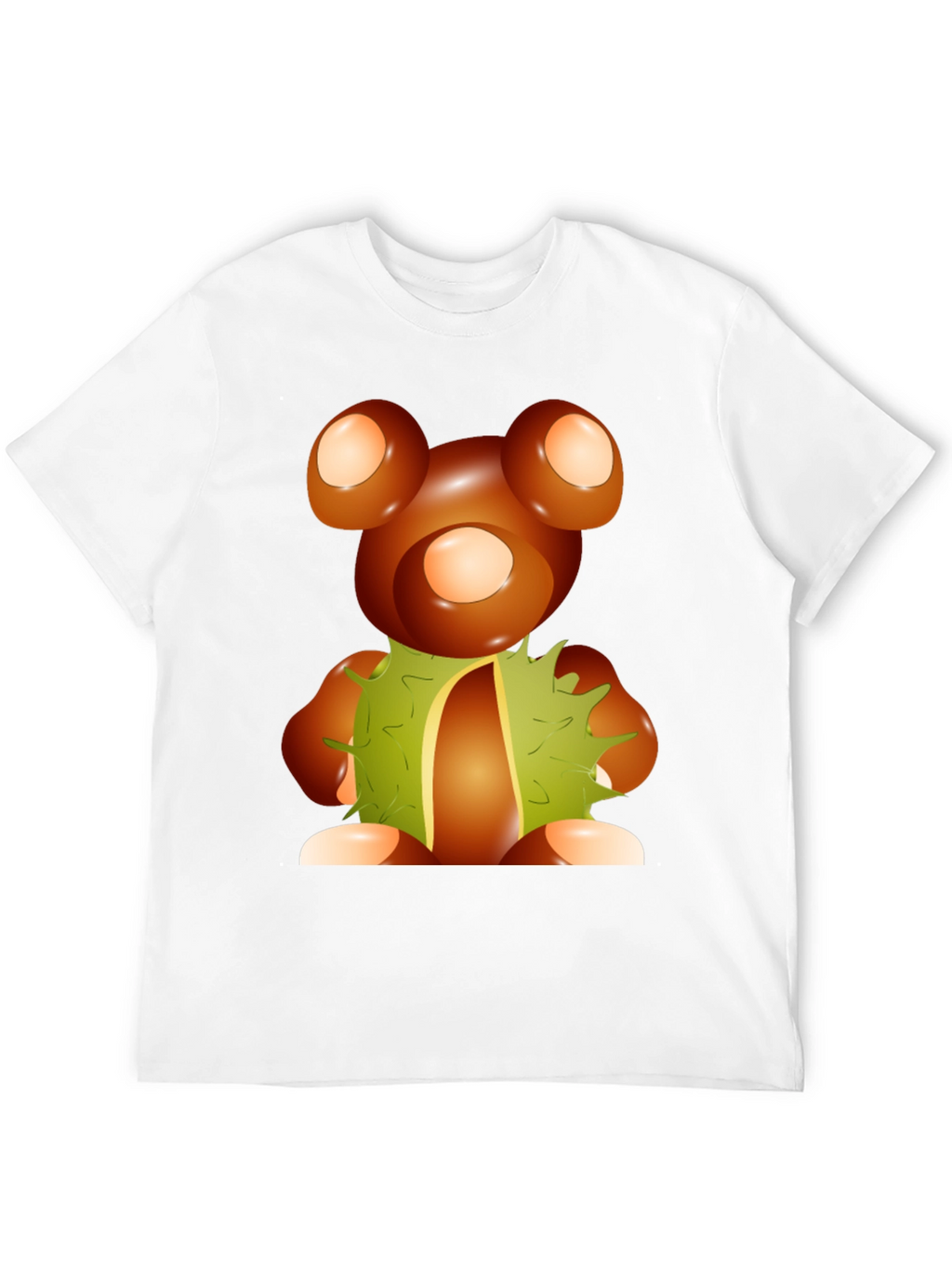 Chestnut Bear Graphic Tee - Unique Autumnal Design