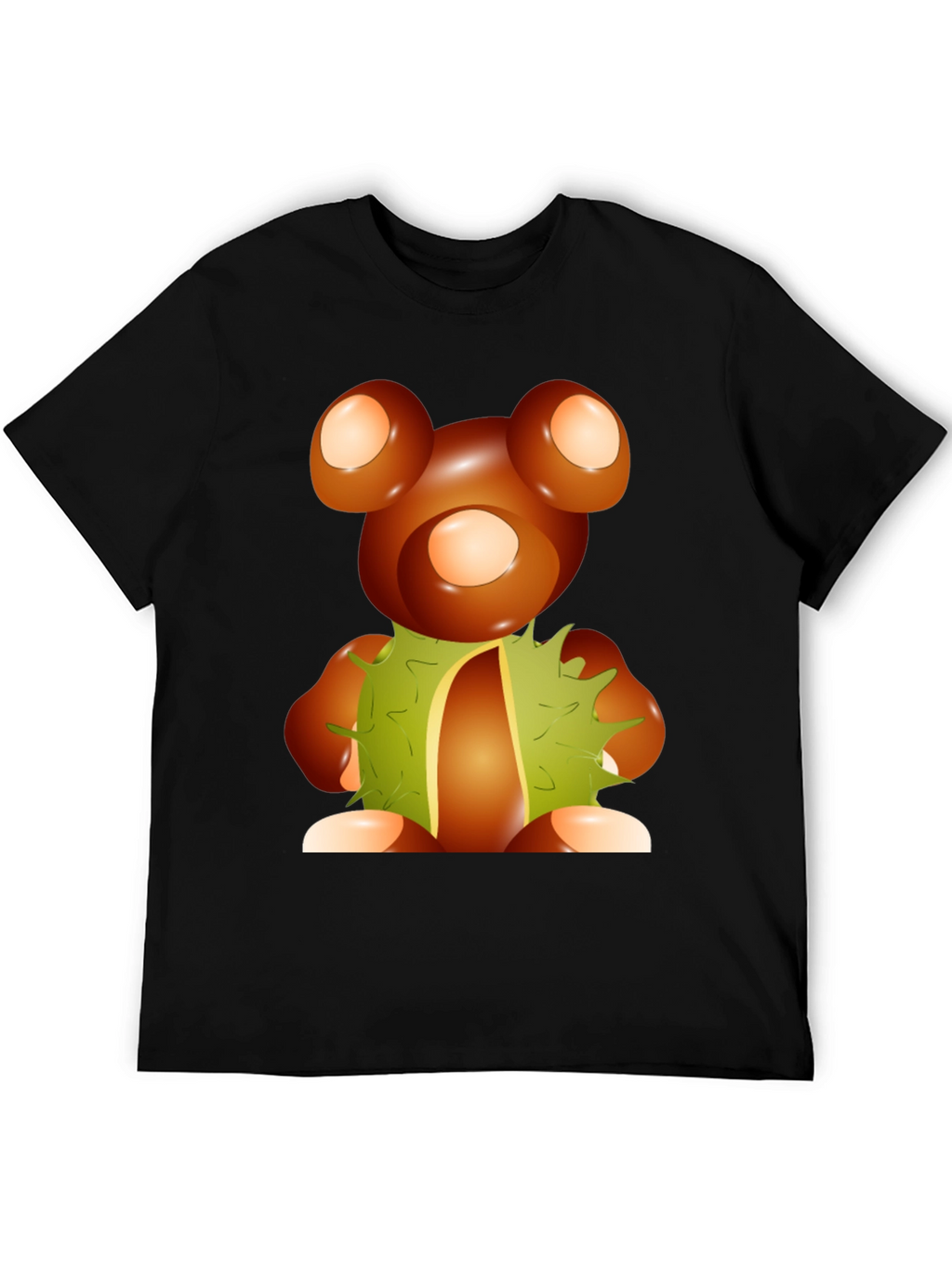 Chestnut Bear Graphic Tee - Unique Autumnal Design