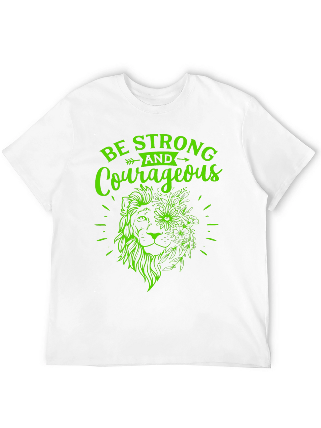 Strong & Courageous Lion Graphic Tee