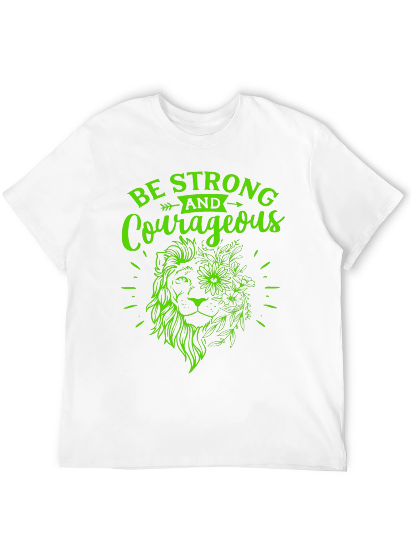 Strong & Courageous Lion Graphic Tee