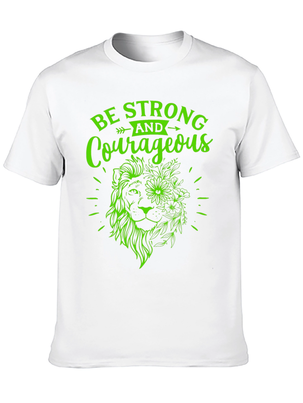 Strong & Courageous Lion Graphic Tee