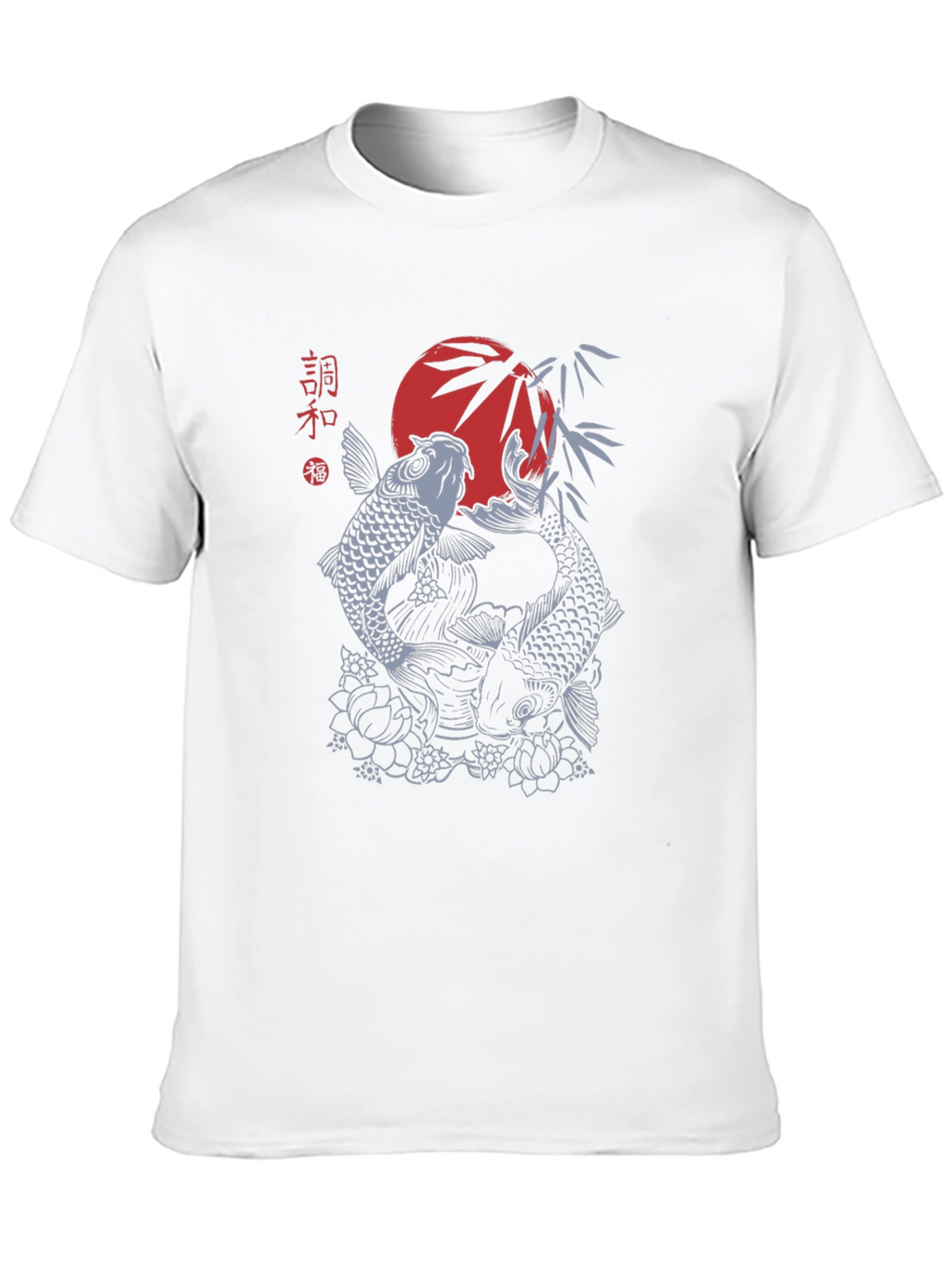 Koi Fish Graphic Tee - Japanese Style Design