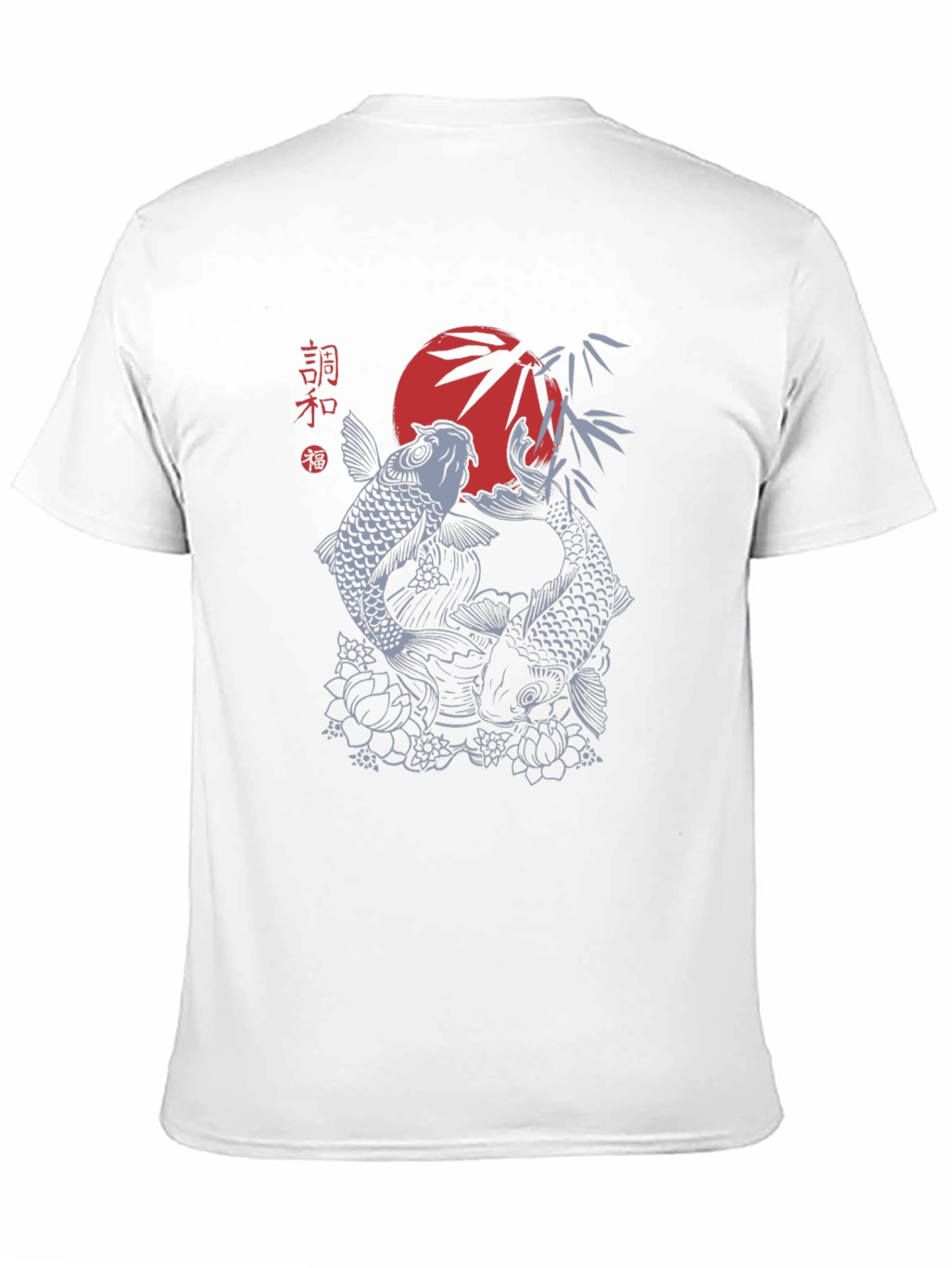 Koi Fish Graphic Tee - Japanese Style Design