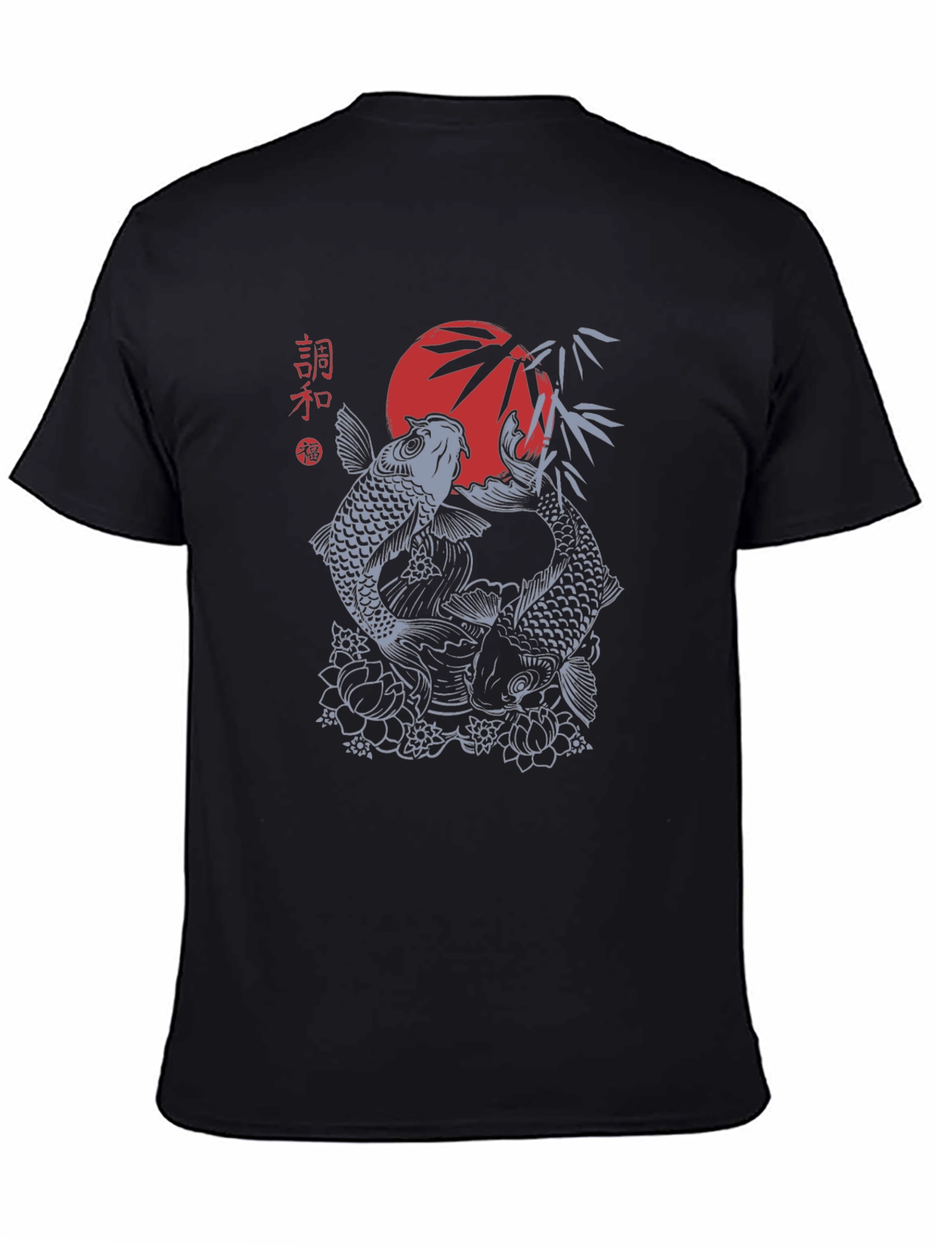 Koi Fish Graphic Tee - Japanese Style Design