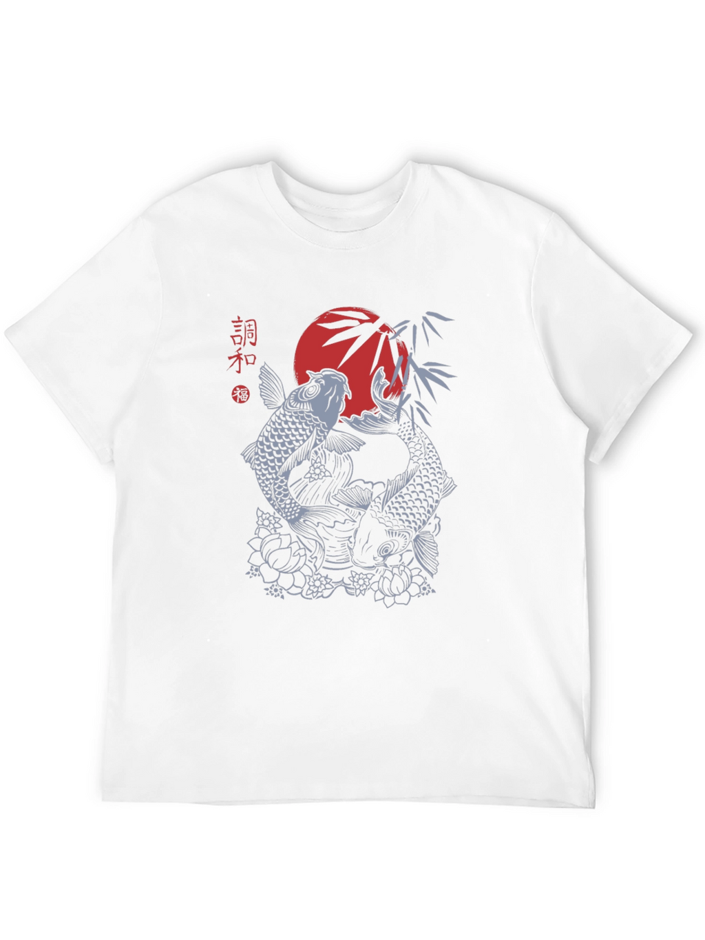 Koi Fish Graphic Tee - Japanese Style Design