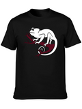 Chameleon Graphic Tee - Cool Reptile T-Shirt