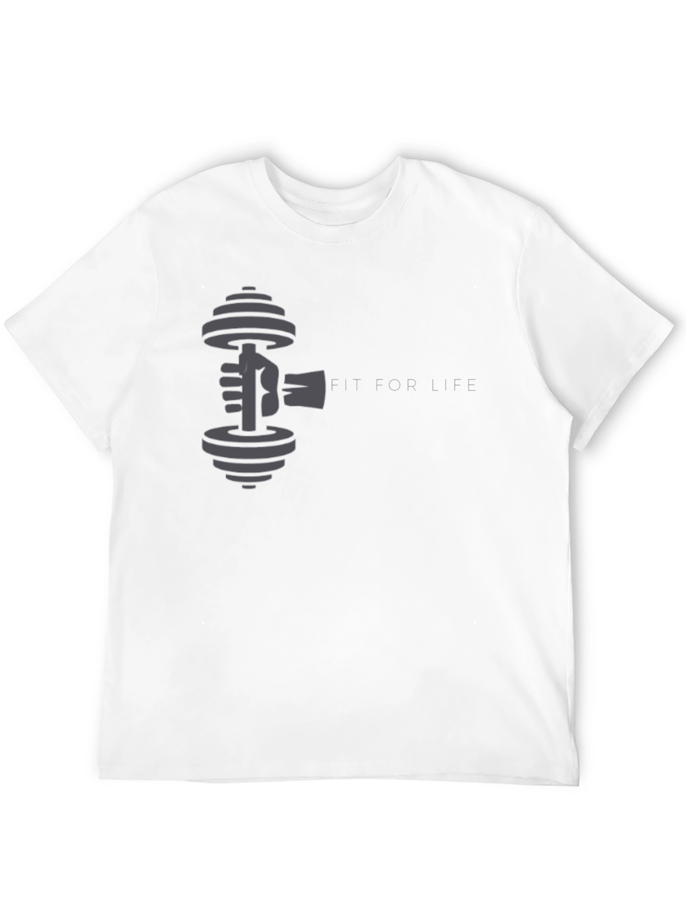 Fit For Life Black Graphic Tee