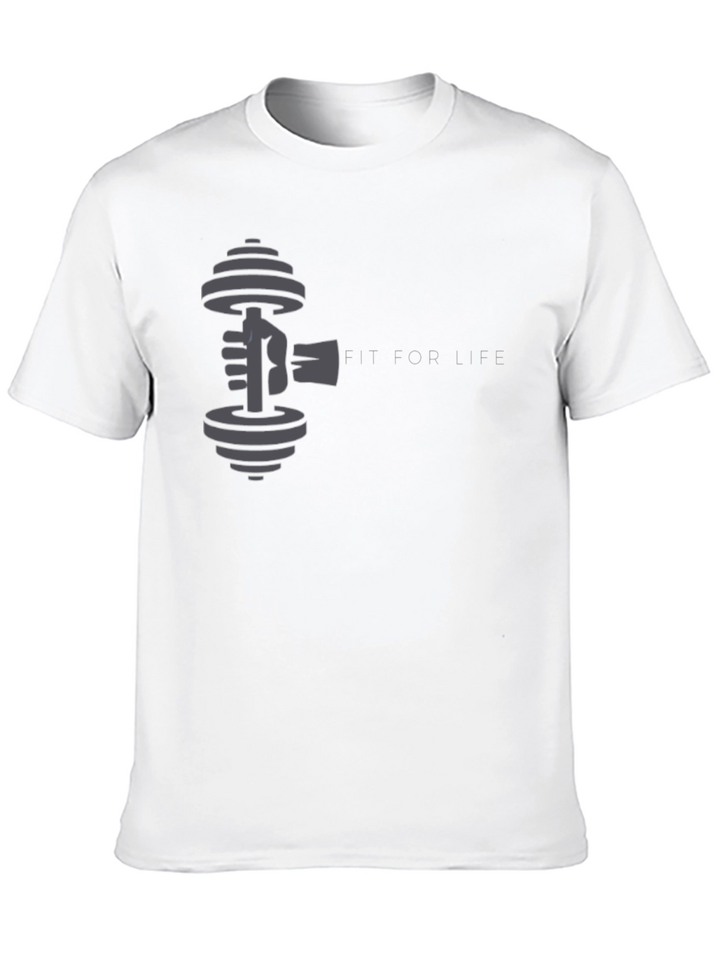 Fit For Life Black Graphic Tee