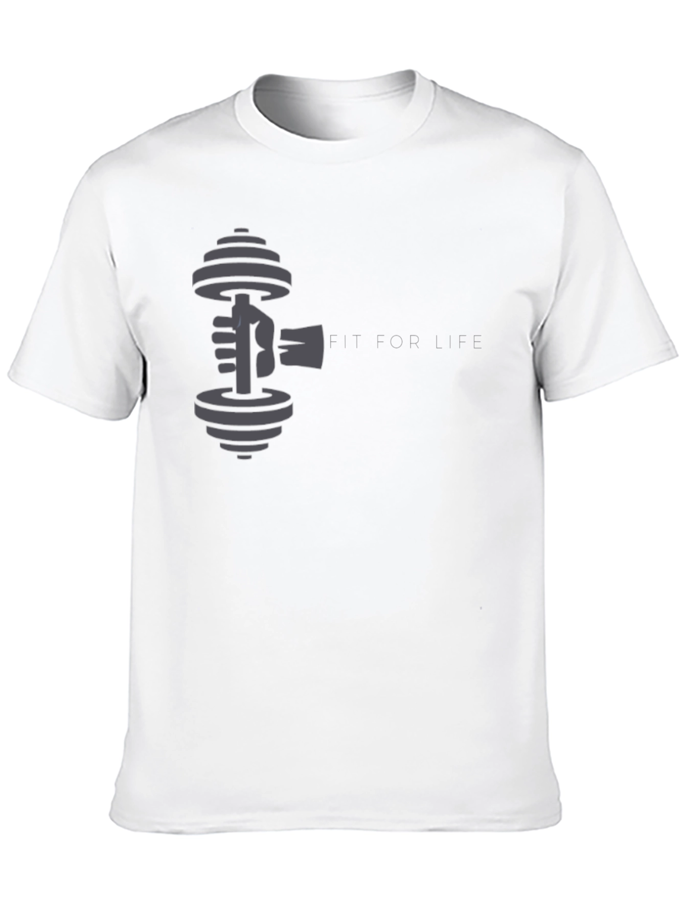 Fit For Life Black Graphic Tee