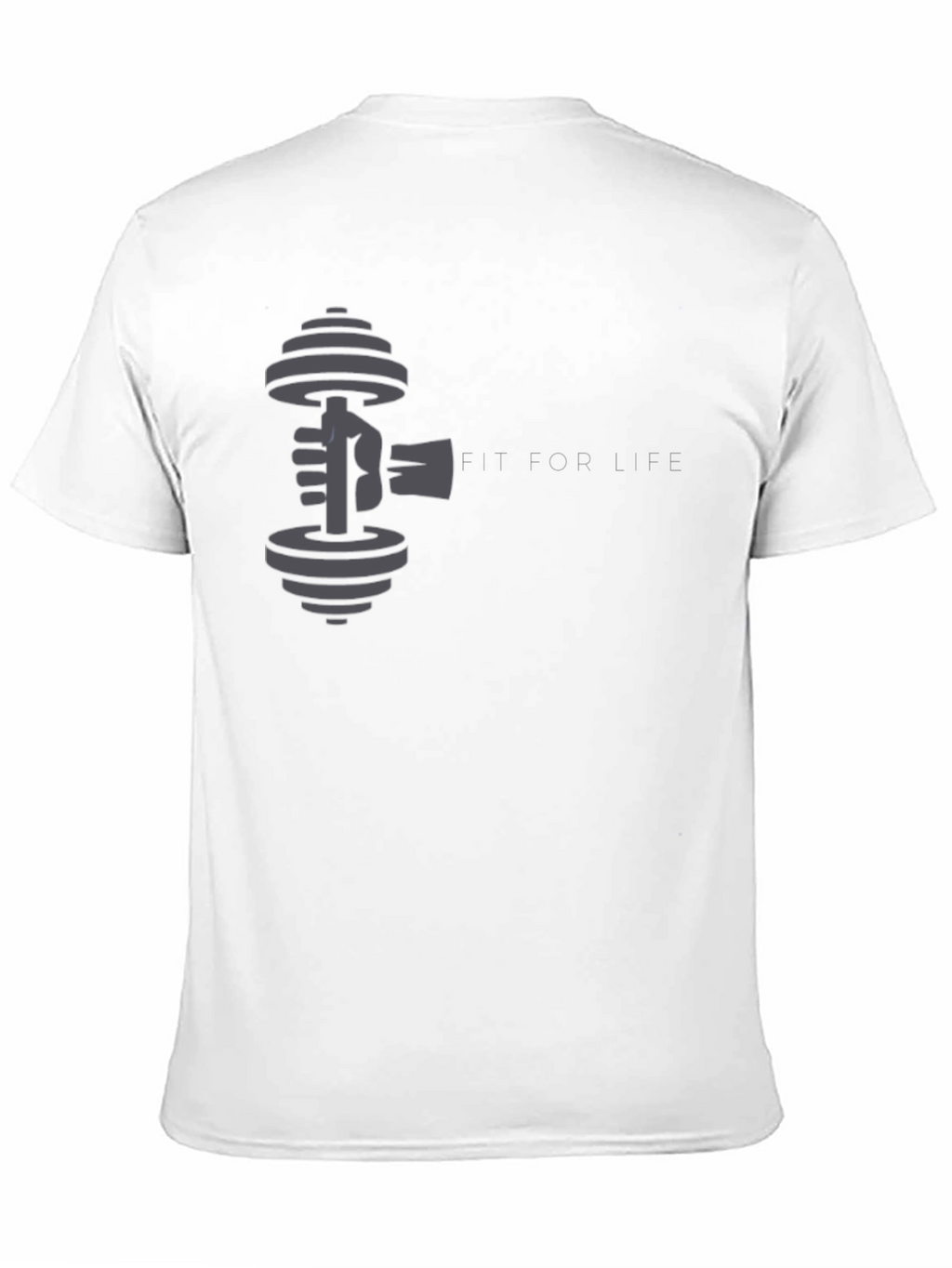 Fit For Life Black Graphic Tee