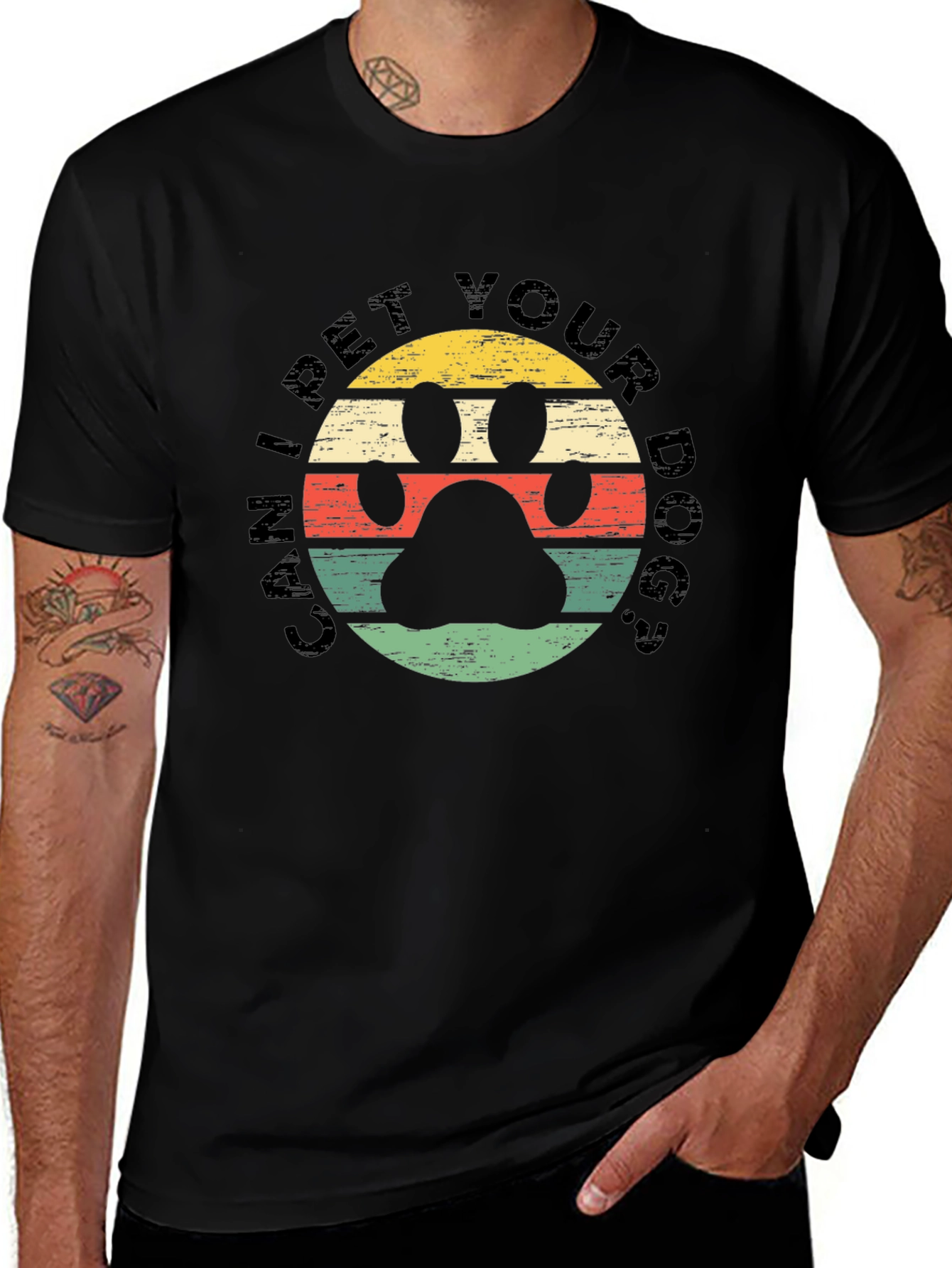Can I Pet Your Dog? Black T-Shirt