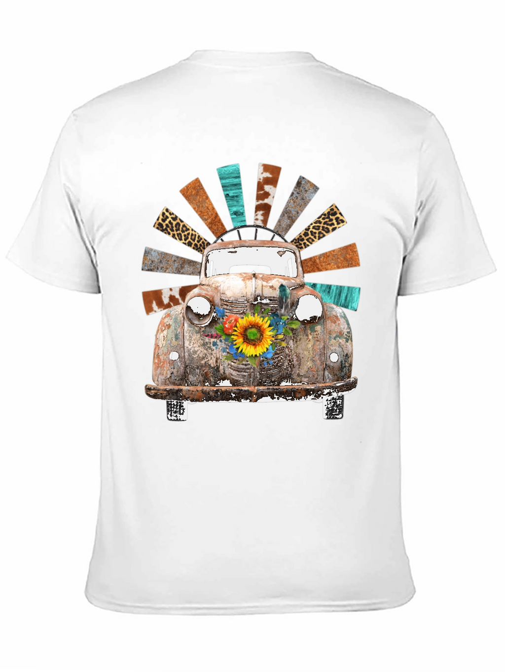 Rustic Truck & Sunflower Graphic Tee