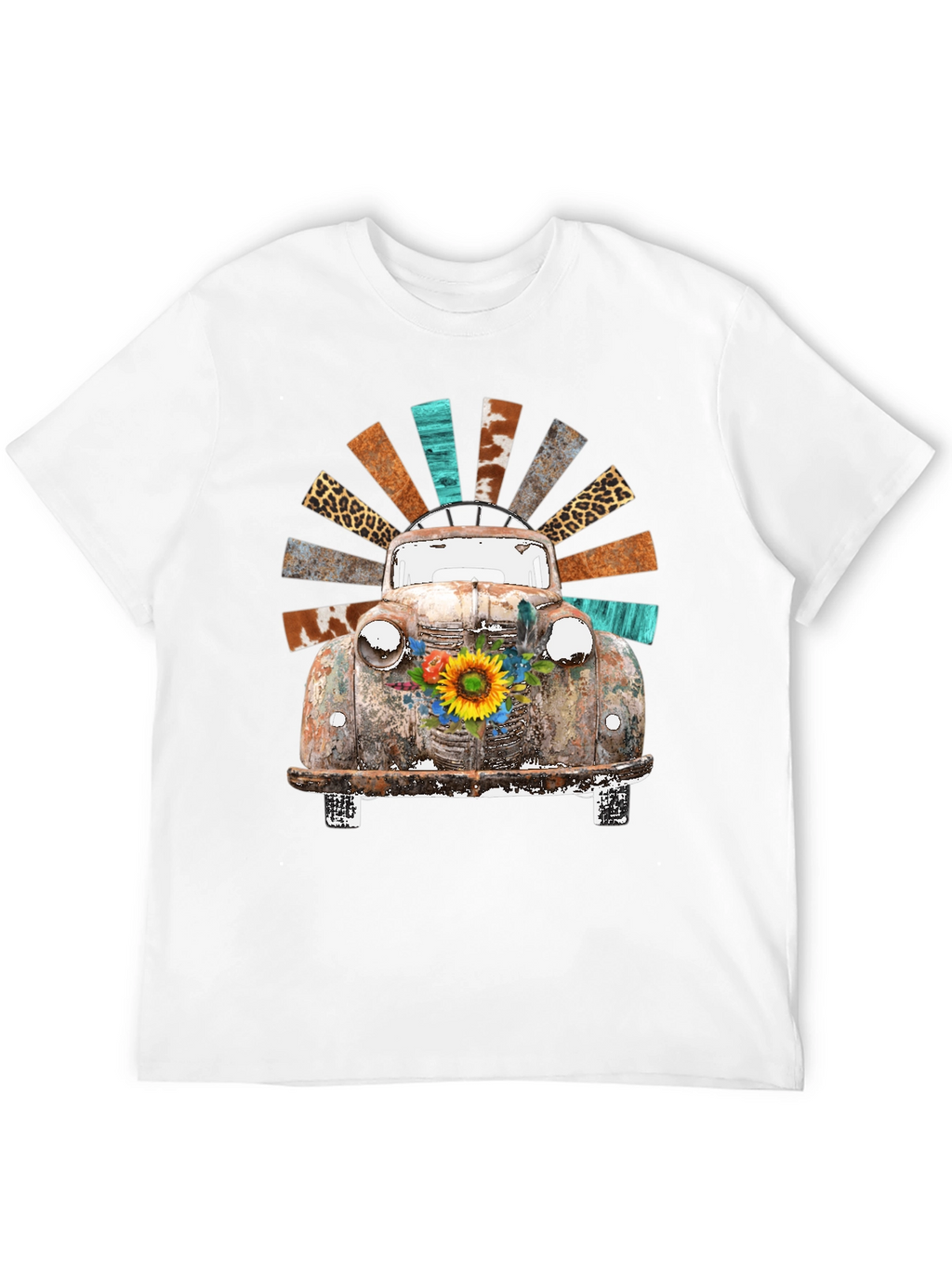 Rustic Truck & Sunflower Graphic Tee