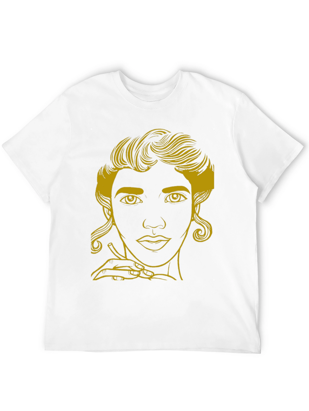 Elegant Woman Graphic Tee - Stylish Black T-Shirt