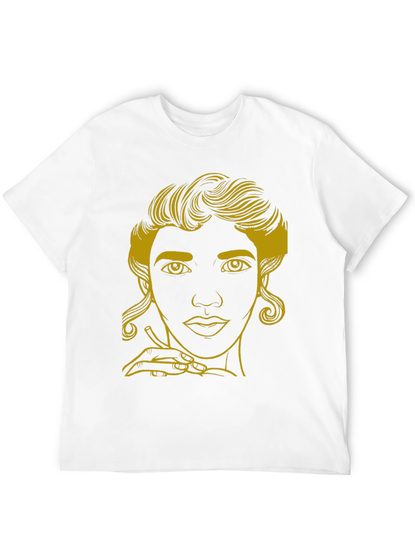 Elegant Woman Graphic Tee - Stylish Black T-Shirt