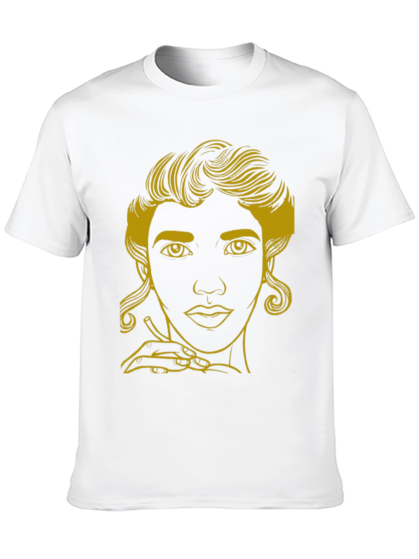 Elegant Woman Graphic Tee - Stylish Black T-Shirt