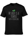 Vegan Body Temple T-Shirt - Black