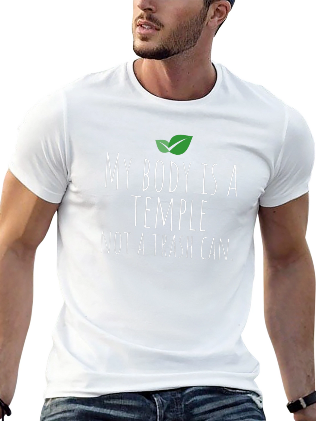 Vegan Body Temple T-Shirt - Black