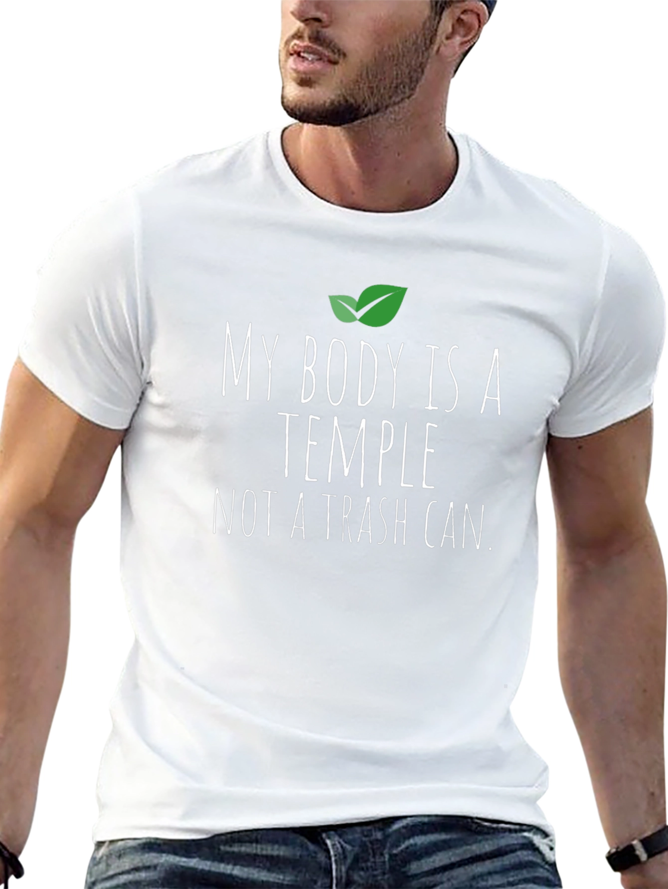 Vegan Body Temple T-Shirt - Black