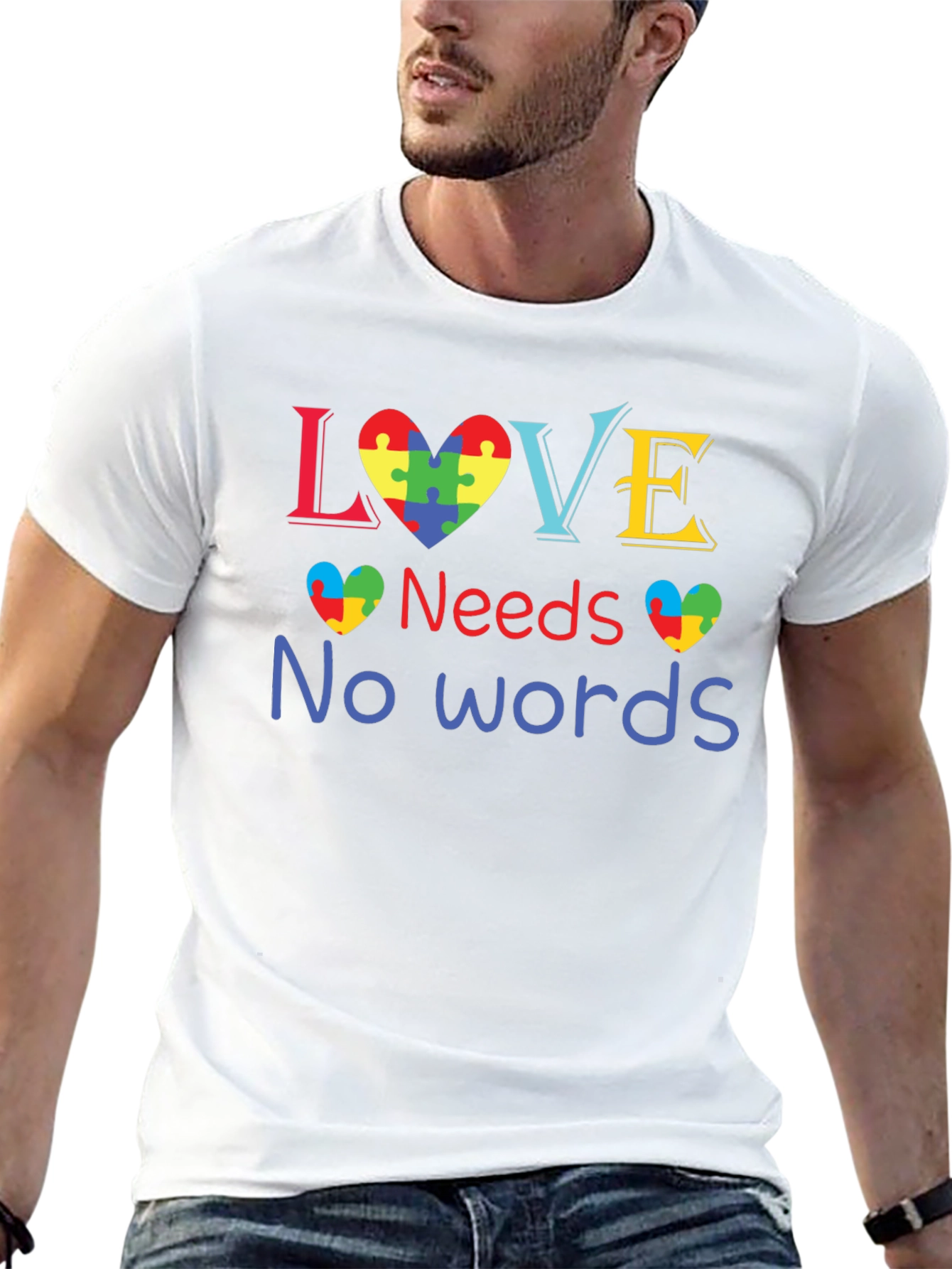 Love Needs No Words Autism Awareness T-Shirt
