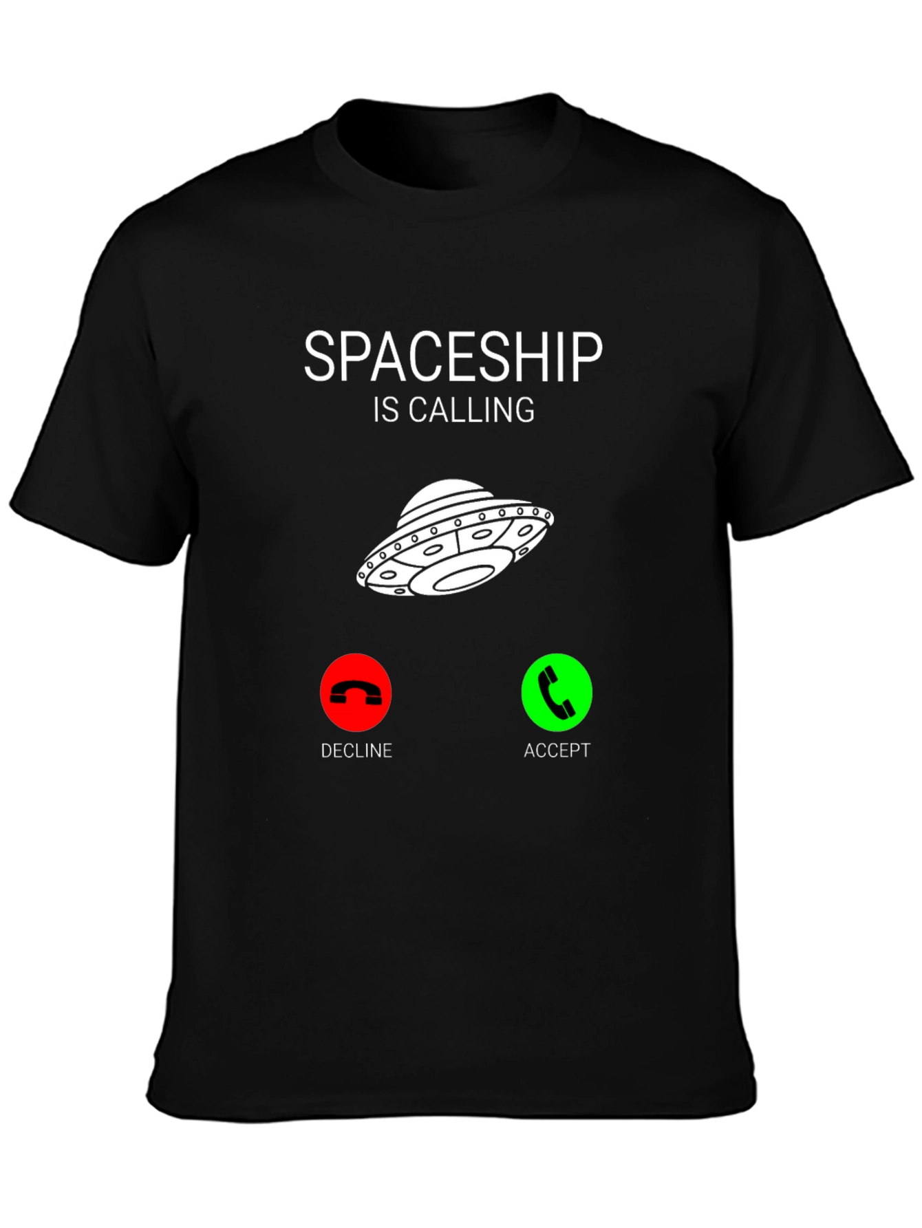 Spaceship Calling Funny Graphic Tee