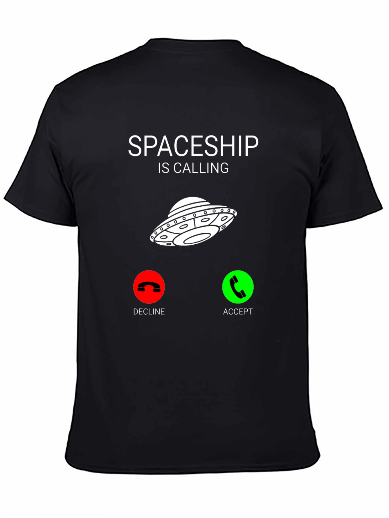Spaceship Calling Funny Graphic Tee