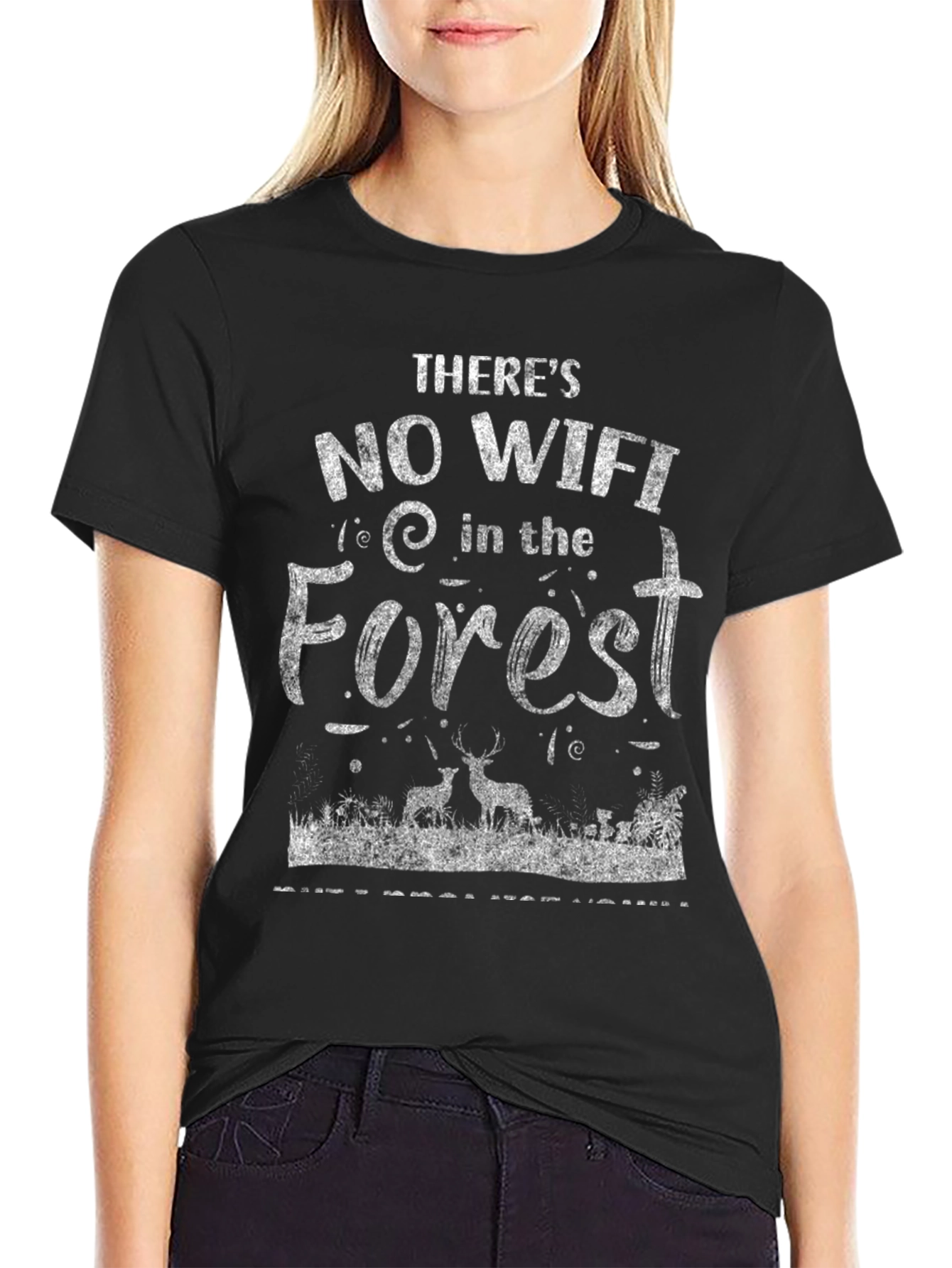 No Wifi in the Forest Graphic Tee