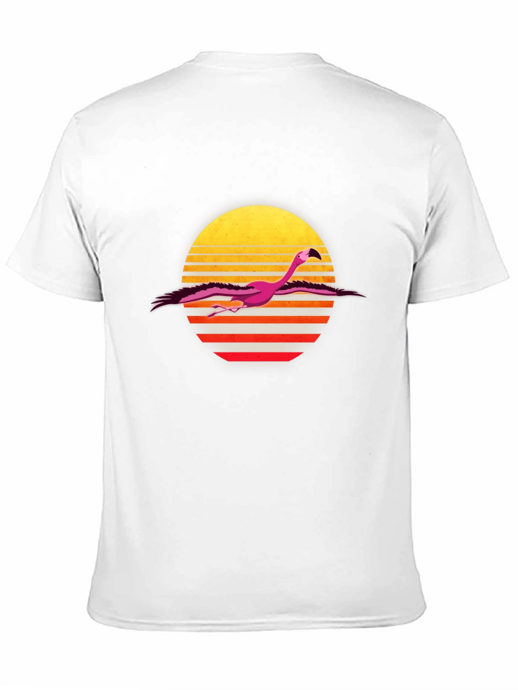 Retro Flamingo T-Shirt - Sunset Design
