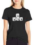 Gamer Keyboard Button Graphic Tee - WASD Gaming T-Shirt