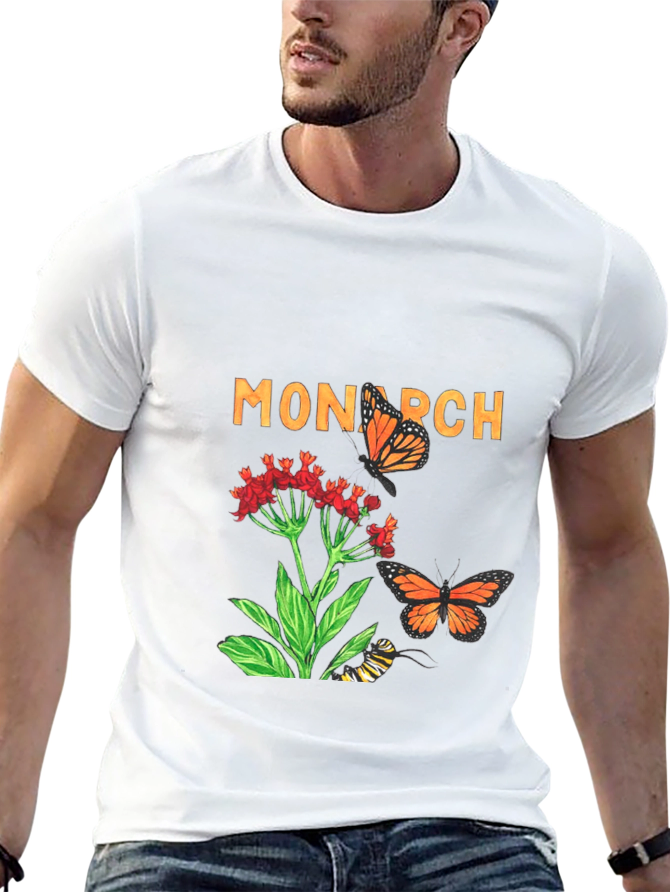 Monarch Butterfly Graphic T-Shirt - Nature Lovers Tee