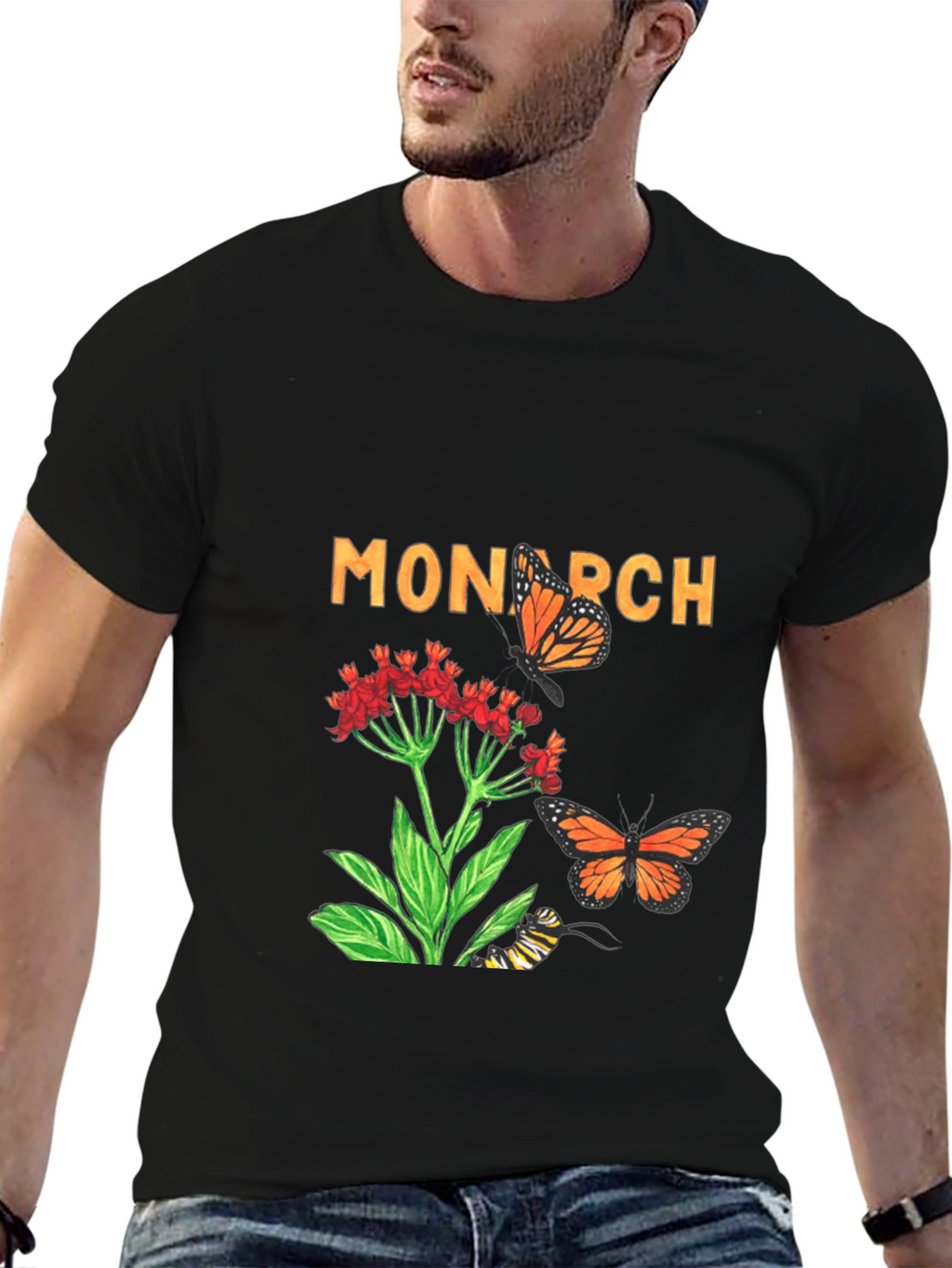 Monarch Butterfly Graphic T-Shirt - Nature Lovers Tee