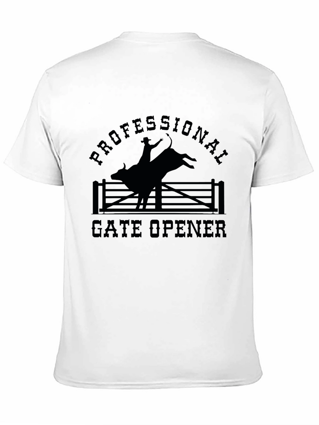 Professional Gate Opener Rodeo T-Shirt - Black