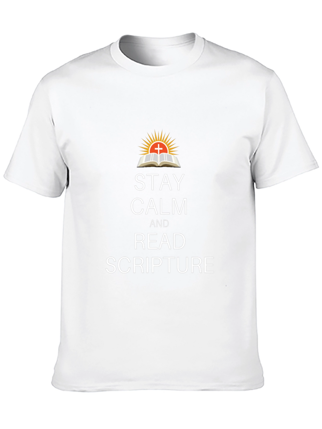 Stay Calm Read Scripture Black T-Shirt