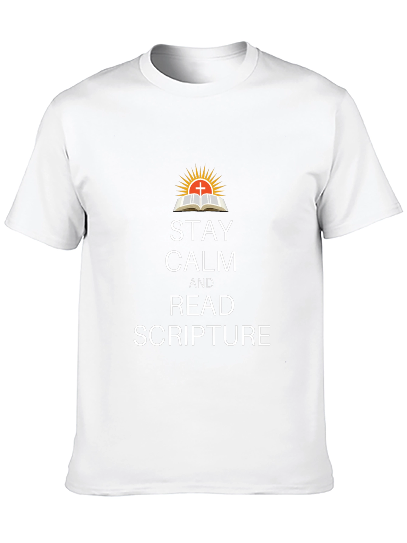 Stay Calm Read Scripture Black T-Shirt