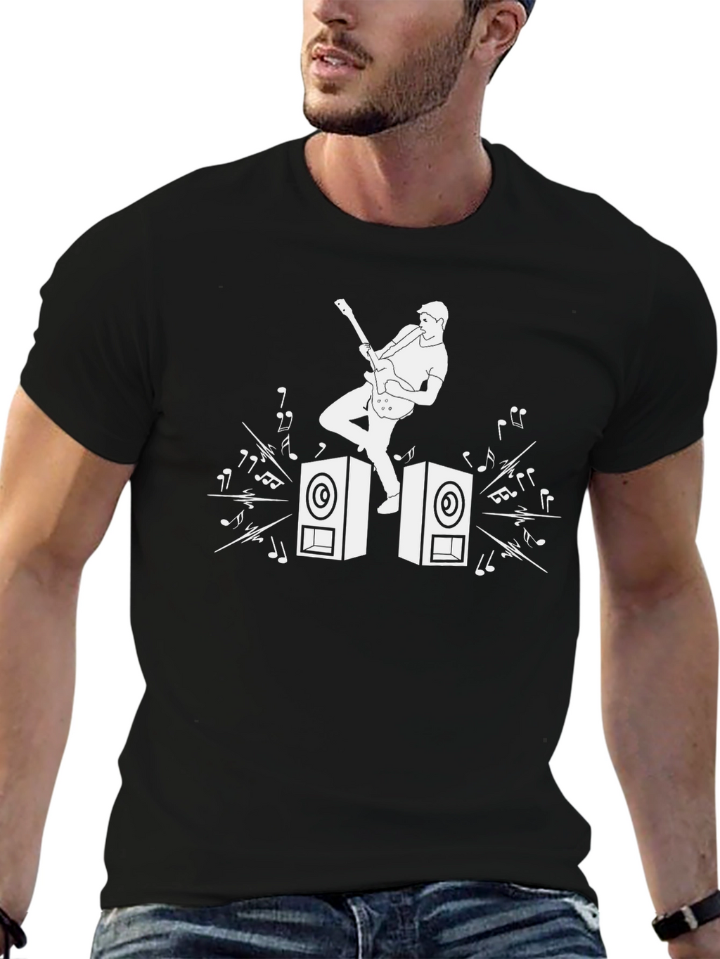 Rockstar Graphic Tee - Black