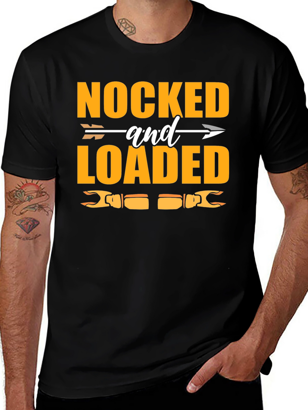 Nocked and Loaded Hunting Graphic T-Shirt