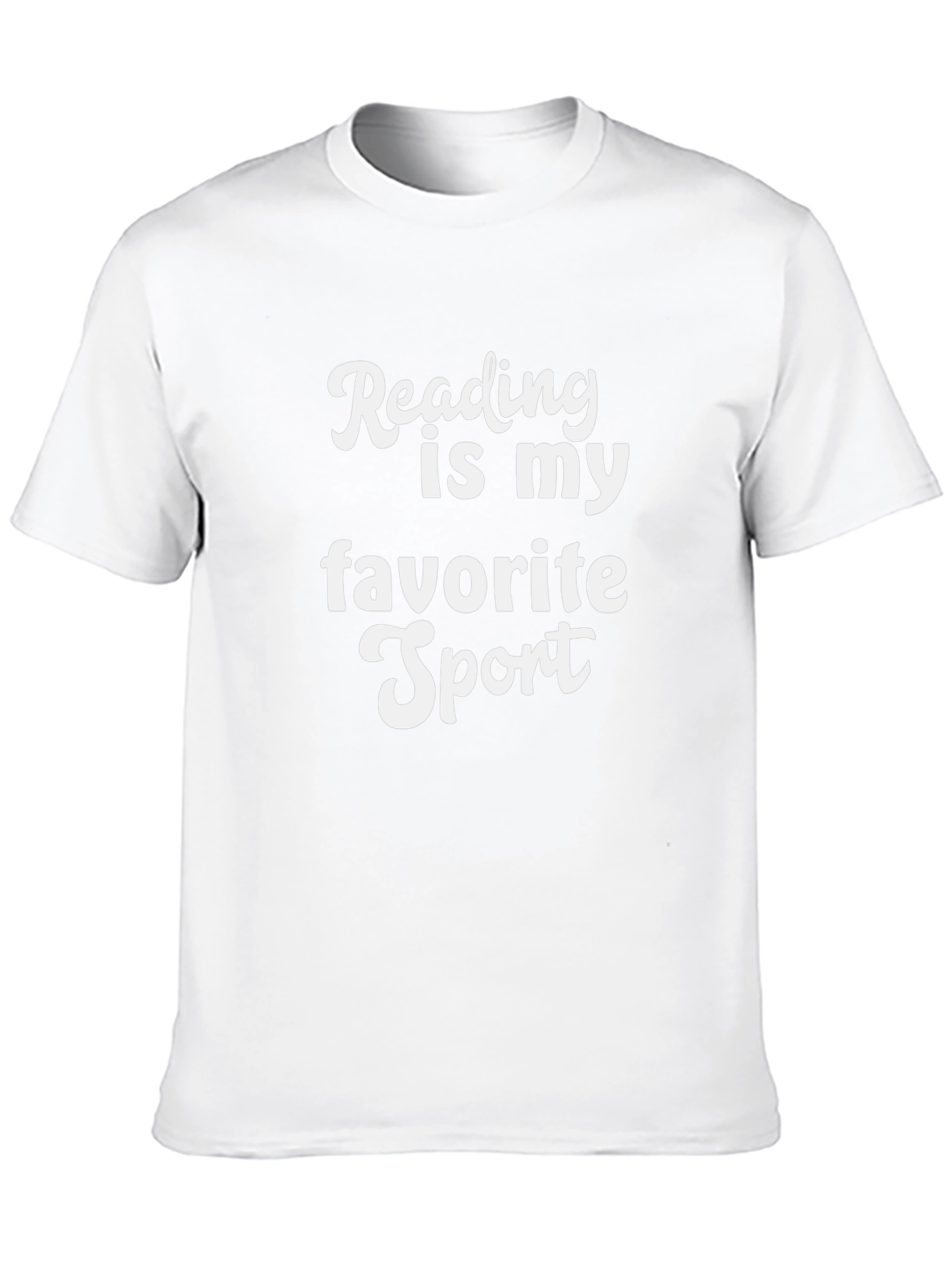 Reading is My Favorite Sport Black T-Shirt
