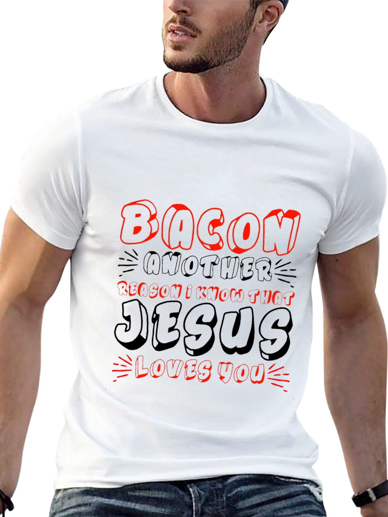 Bacon & Jesus Graphic T-Shirt