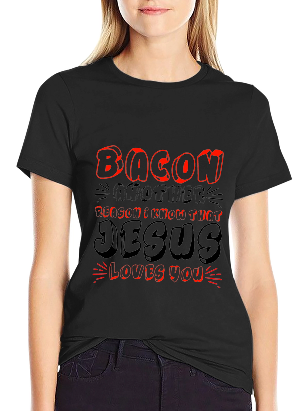 Bacon & Jesus Graphic T-Shirt