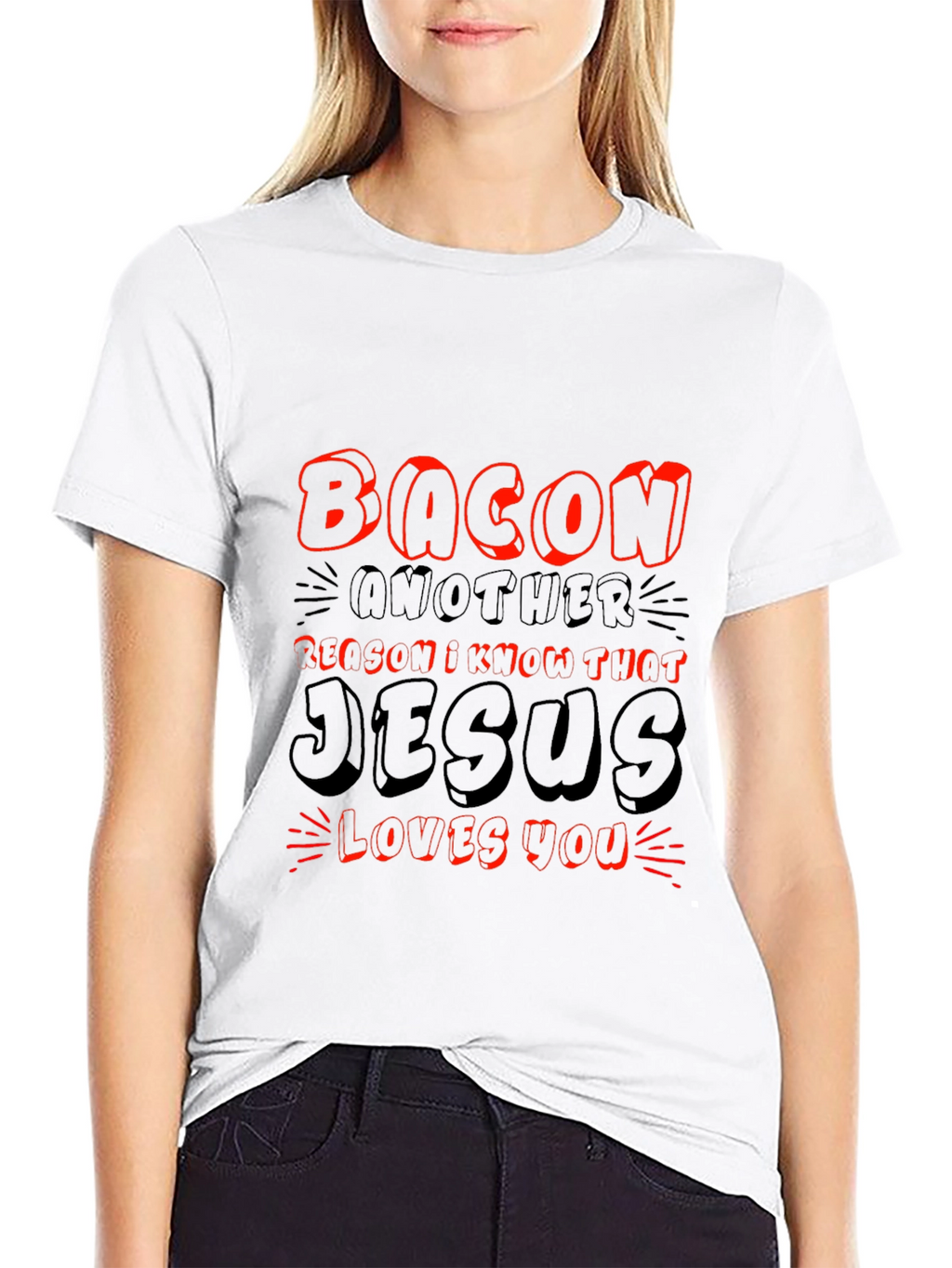 Bacon & Jesus Graphic T-Shirt
