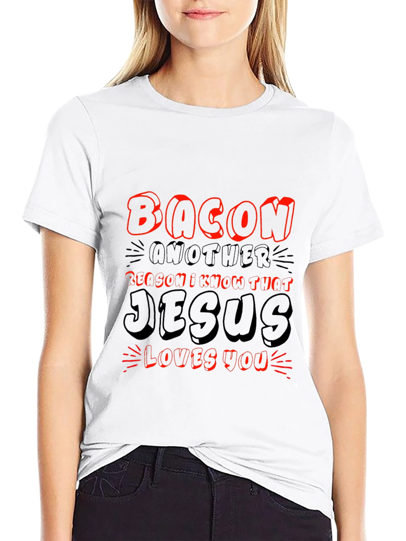 Bacon & Jesus Graphic T-Shirt