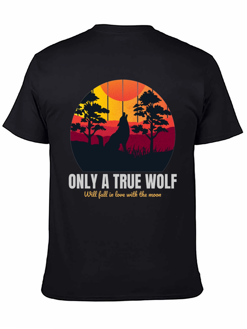 True Wolf Moon Graphic T-Shirt - Nature Lovers Tee