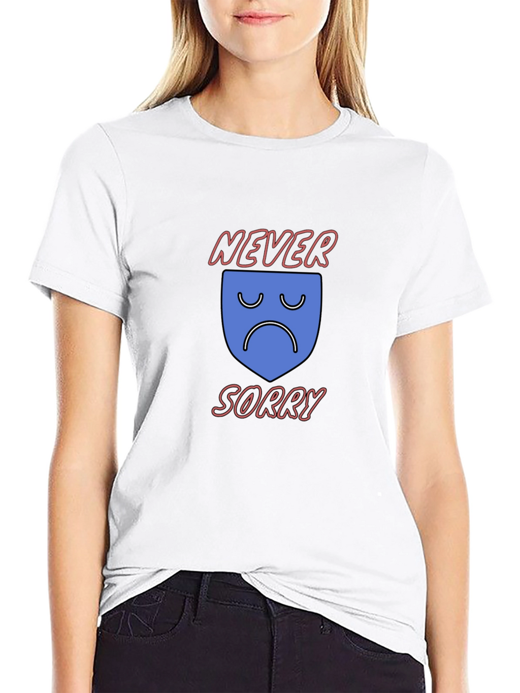 Never Sorry Graphic T-Shirt