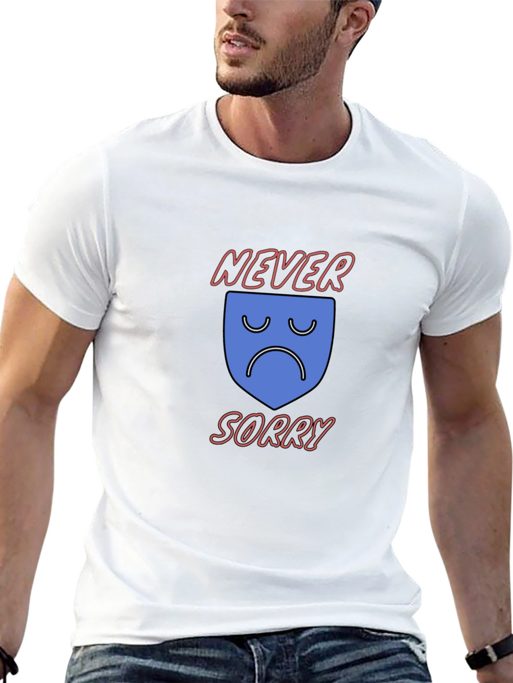 Never Sorry Graphic T-Shirt
