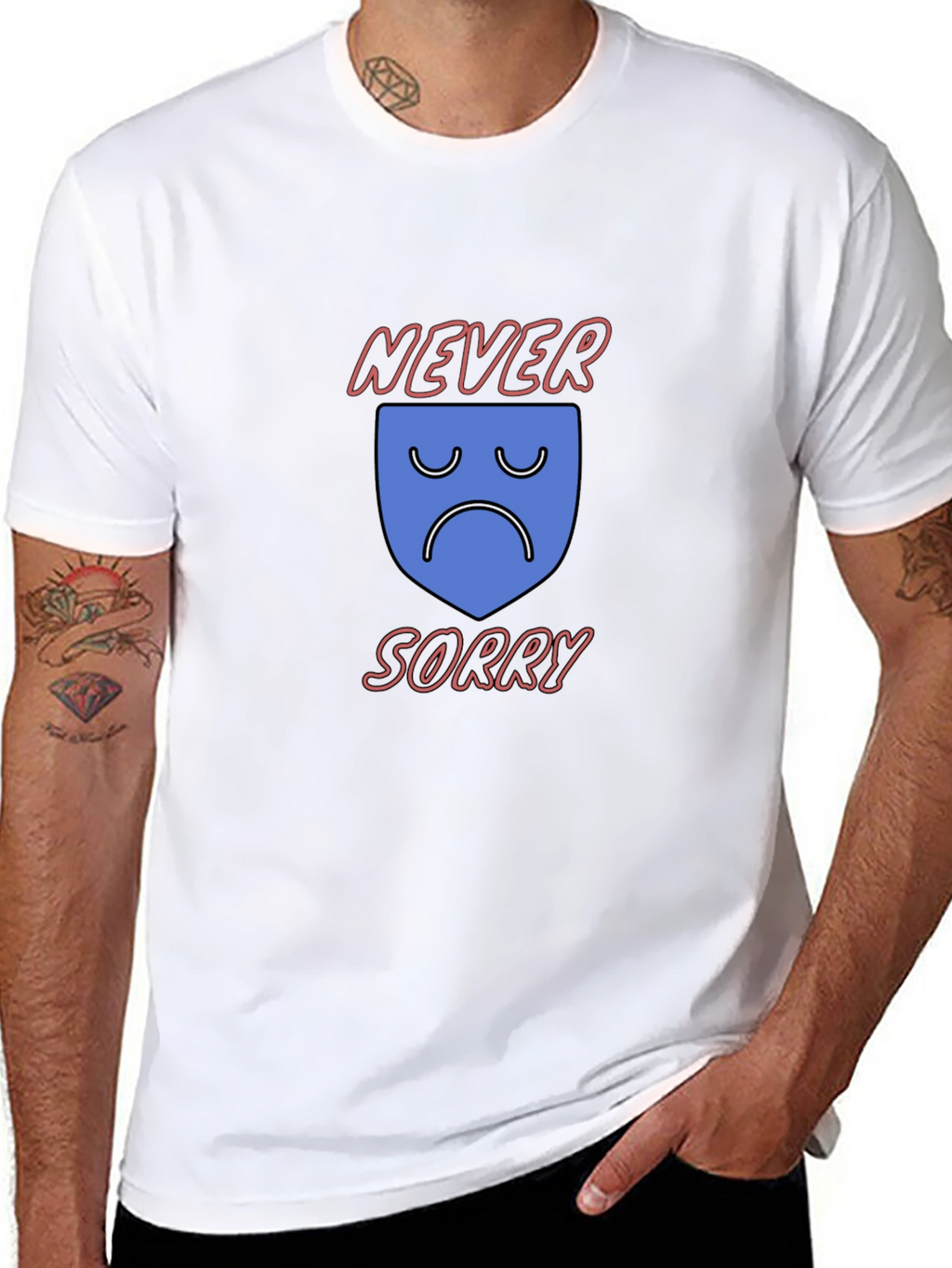 Never Sorry Graphic T-Shirt