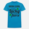 Lucky & Fierce: Funny Irish Girl St Patricks Day