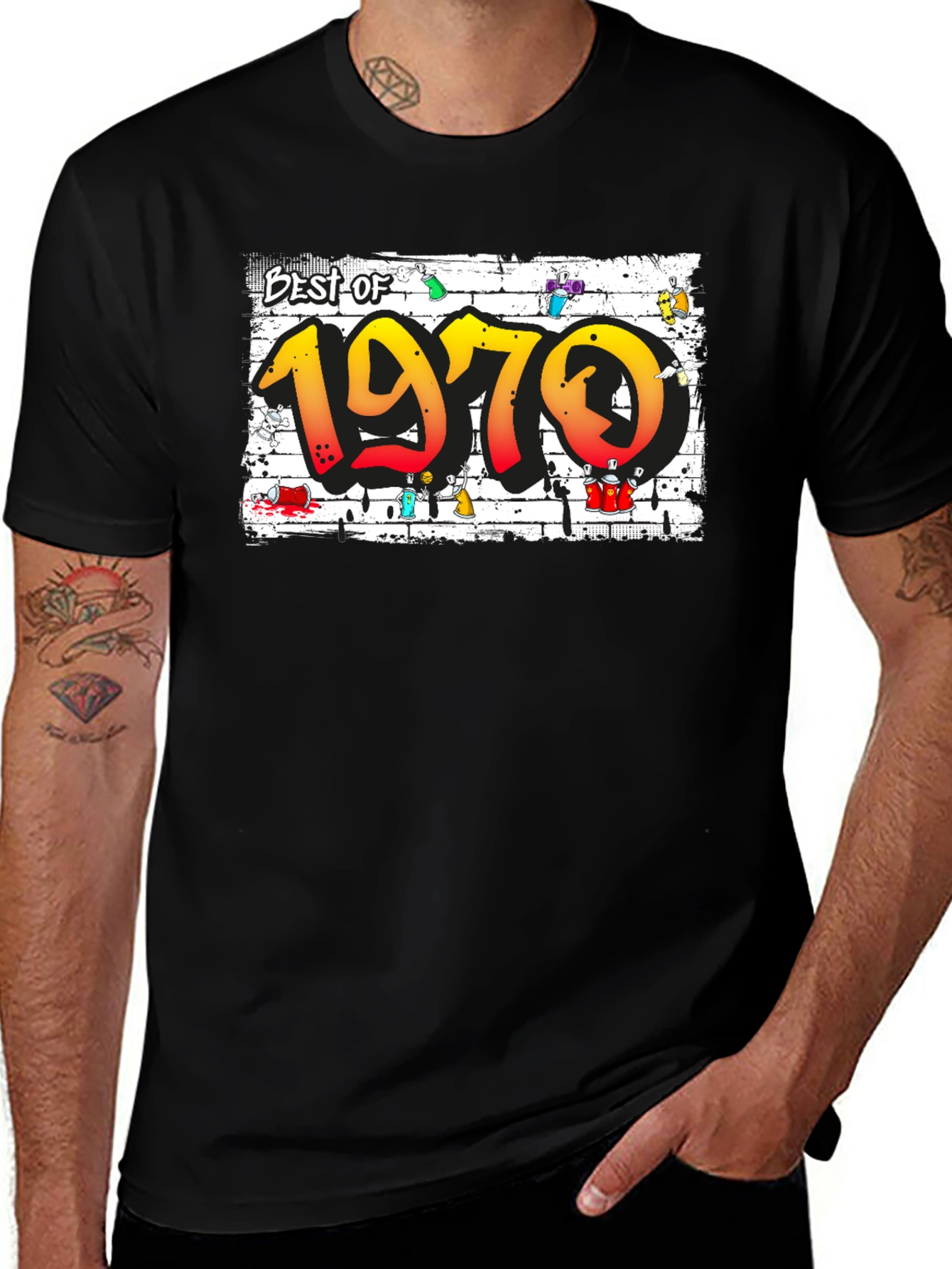 Best of 1970 Graffiti Style Tee