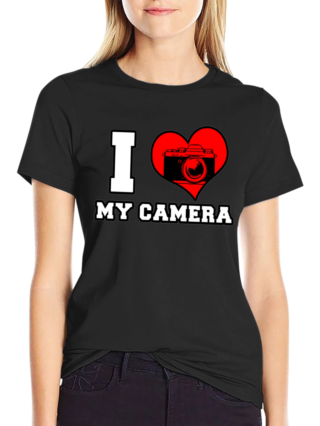 I Love My Camera Graphic T-Shirt